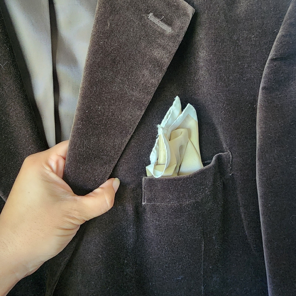 Velvet Jacket XXL Brown